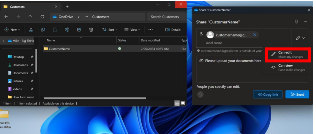 Permissions screenshot